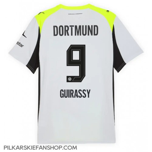 Koszulka piłkarska Borussia Dortmund Serhou Guirassy #9 Strój wyjazdowy 2025-26 tanio Krótki Rękaw Koszulka piłkarska Borussia Dortmund Serhou Guirassy #9 Strój wyjazdowy 2025-26 tanio Krótki Rękaw